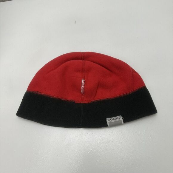 Columbia Beanie Hat Winter Cap Red Black Nebraska Canada Reversible Outdoors - Picture 16 of 16